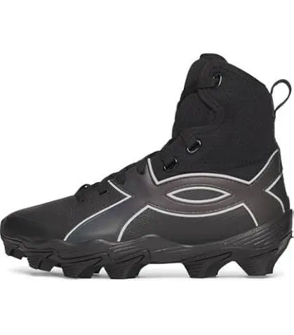 UA Spotlight Icon High RM Jr. Patches – Taquetes de Fútbol Americano Junior Negro/Blanco