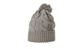 141 | CHUNK TWIST KNIT BEANIE WITH CUFF & POM