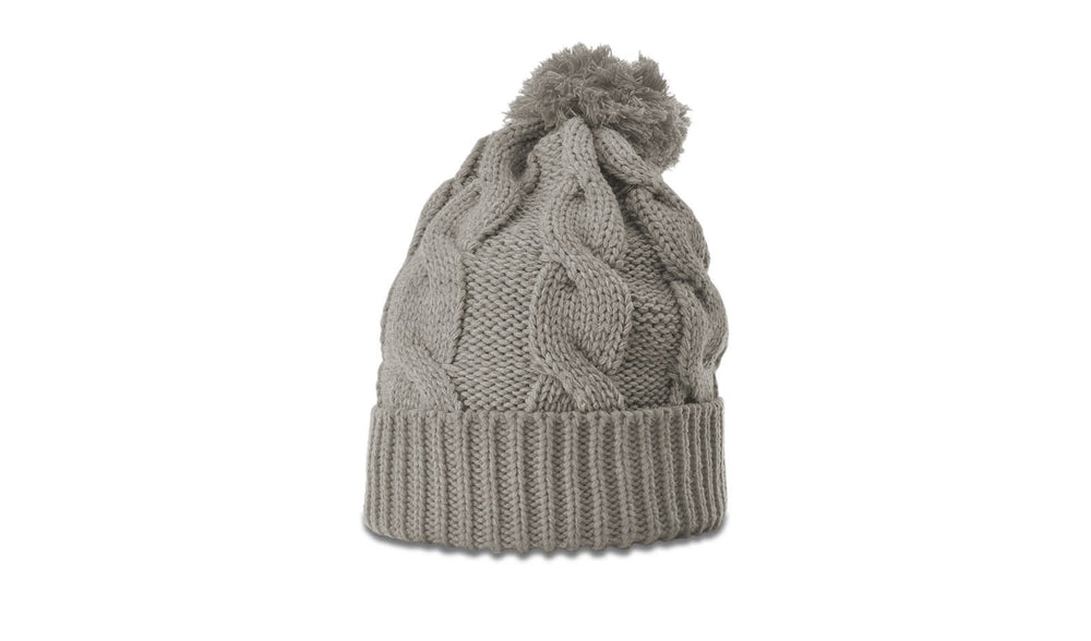 141 | CHUNK TWIST KNIT BEANIE WITH CUFF & POM