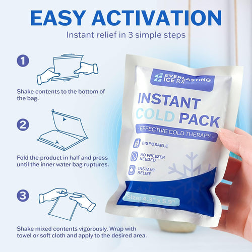 Cold Pack Chico – Compresa Fría Instantánea para Lesiones Deportivas y Primeros Auxilios