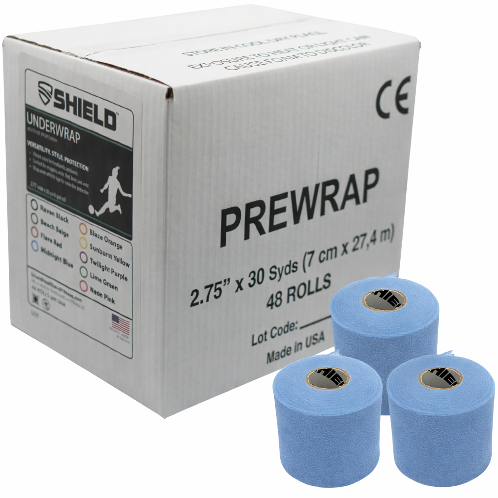 Shield Pre-Wrap Azul (Caja con 48 rollos)