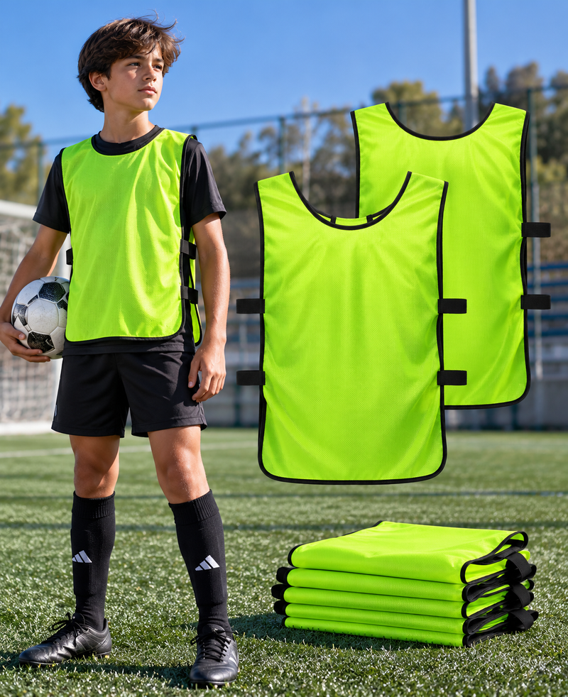 Casaca Deportiva de Entrenamiento Juvenil Ajustable – Verde Neón
