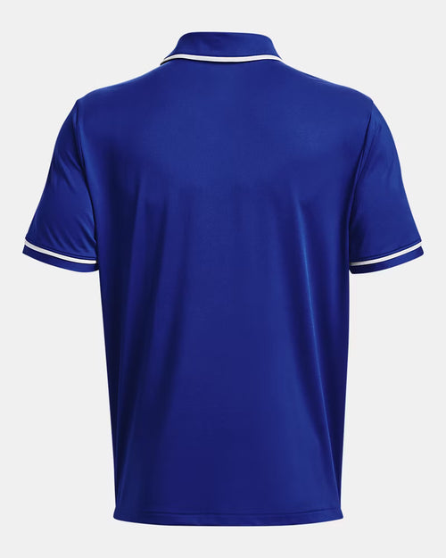 Under Armour Team Tipped – Polo para Hombre Azul con Blanco