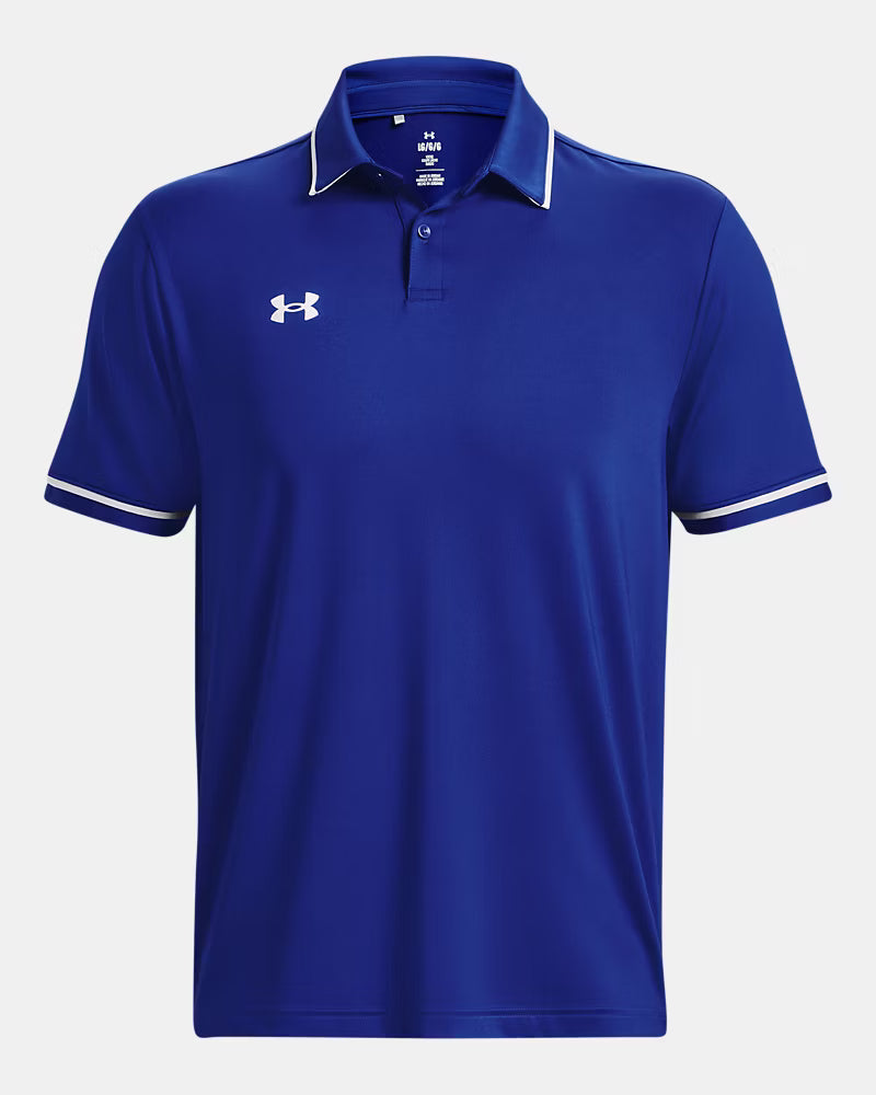 Under Armour Team Tipped – Polo para Hombre Azul con Blanco