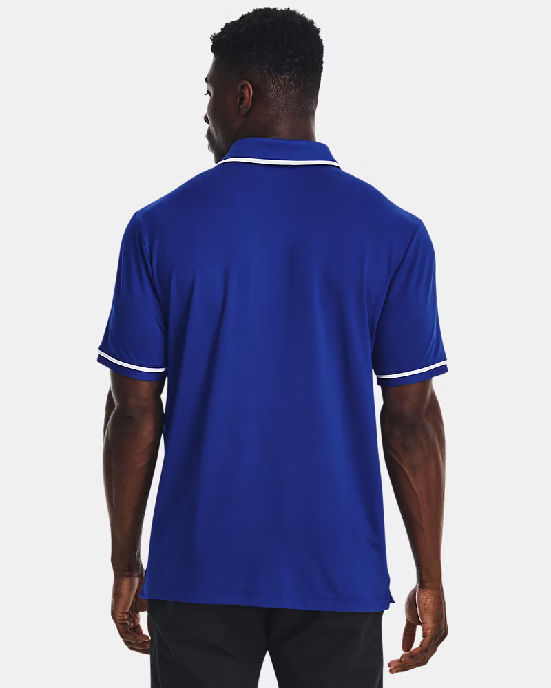 Under Armour Team Tipped – Polo para Hombre Azul con Blanco